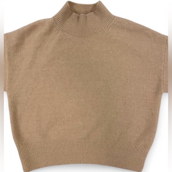 Women's & Other Stories Tan Sweater Size XS Soft Mock Neck - Picture 2 of 7